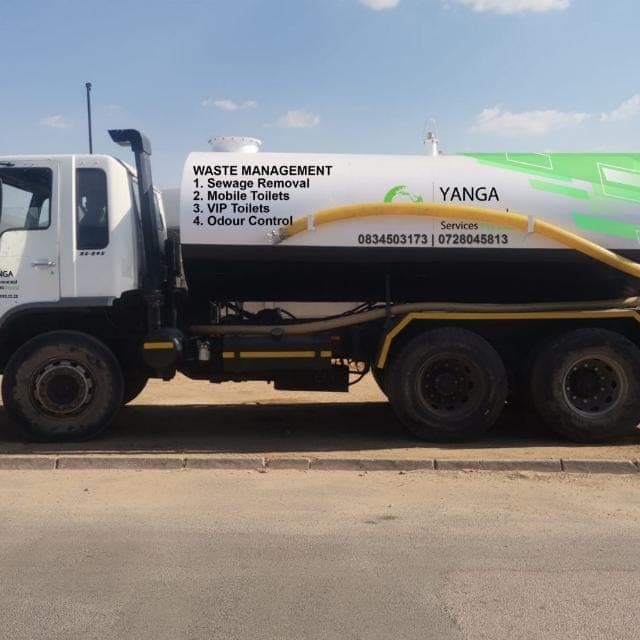 Yanga waste management tanker used for sewage removal and odour control